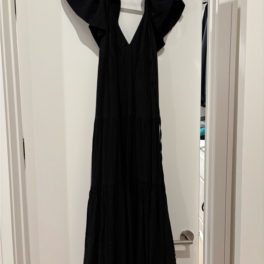 La Ligne Stella tiered linen-blend maxi dress